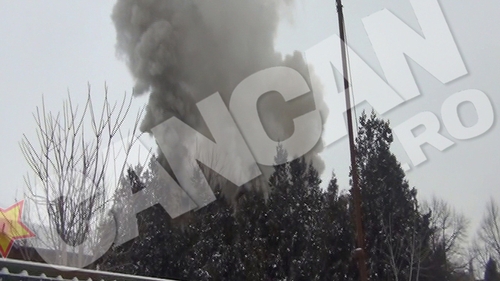 Incendiu puternic in Baneasa. Exista risc de explozie in apropiere de DN1