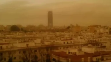 Imagini din infern! Cum arată cerul Spaniei după ce a fost lovită de furtuna Celia