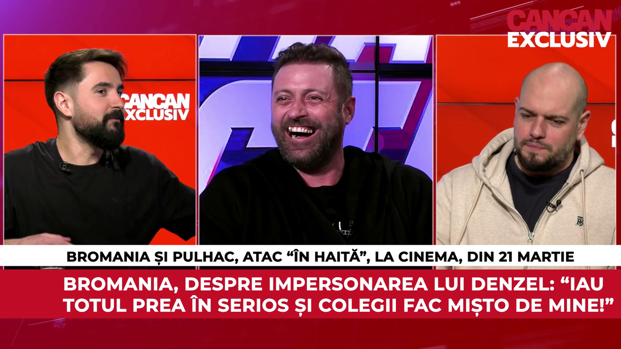 BRomania și Cristi Pulhac au fost invitați la CANCAN EXCLUSIV pentru a vorbi despre filmul "Haita de acțiune", ce va avea premiera în cinematografe pe 21 martie