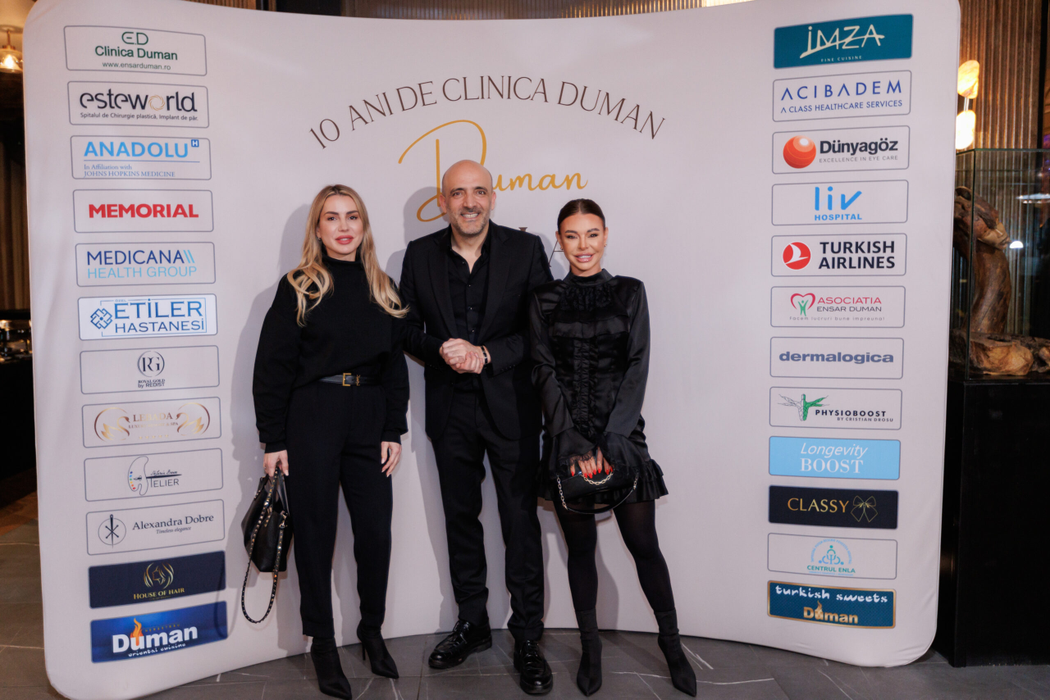 Clinica Duman a sărbătorit 10 ani de excelență medicală printr-o Gală cu 300 de invitați și o licitație caritabilă unde s-au strâns 20.000 de euro