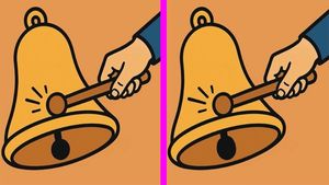 Test de logică | Aceste două clopote par identice, dar nu sunt. Identificați cele 3 diferențe în 23 de secunde!