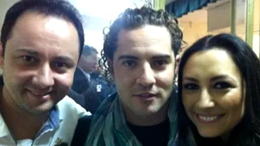 Andra, in al noualea cer: Am reusit sa fac poze cu David Bisbal in culise