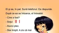 BANCUL ZILEI | El și ea în pat. Sună telefonul