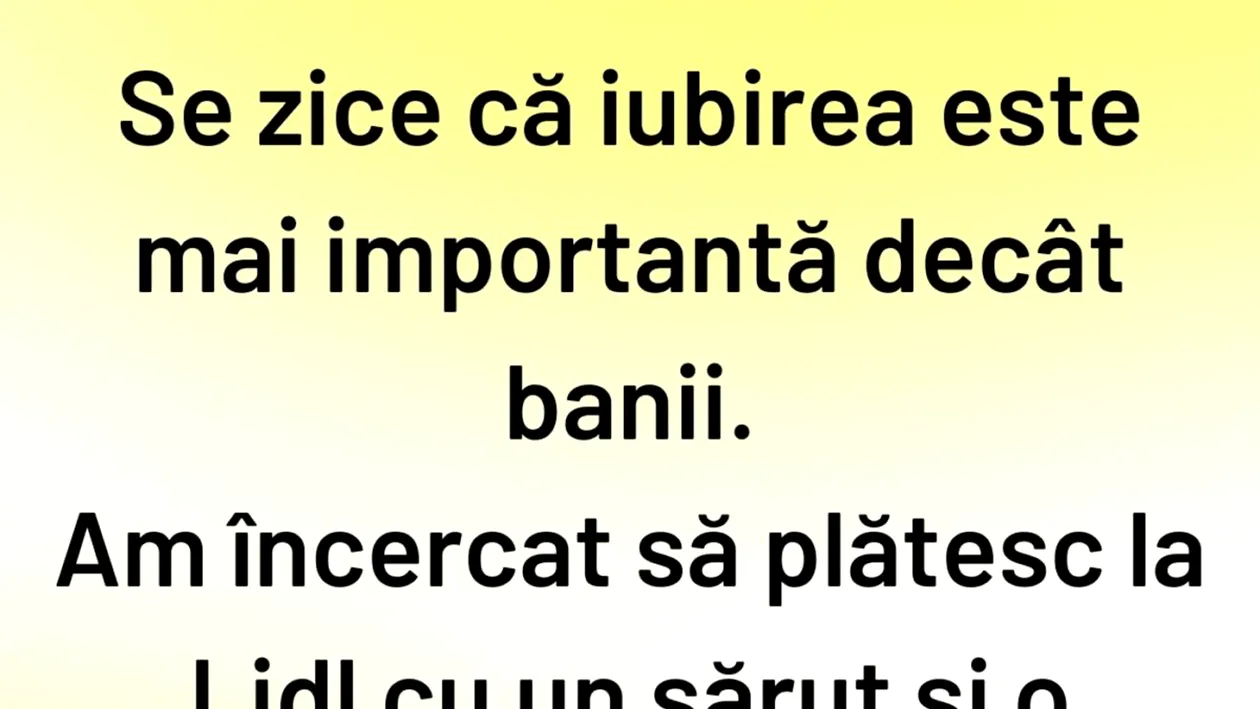 BANC | Este iubirea mai importantă decât banii? Experimentul LIDL