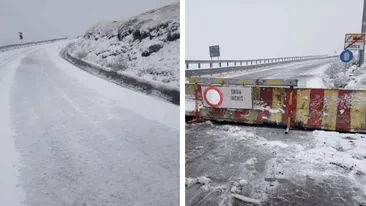 Cod roșu de ninsori și viscol pe Transalpina! Șoferii, sfătuiți să evite zona