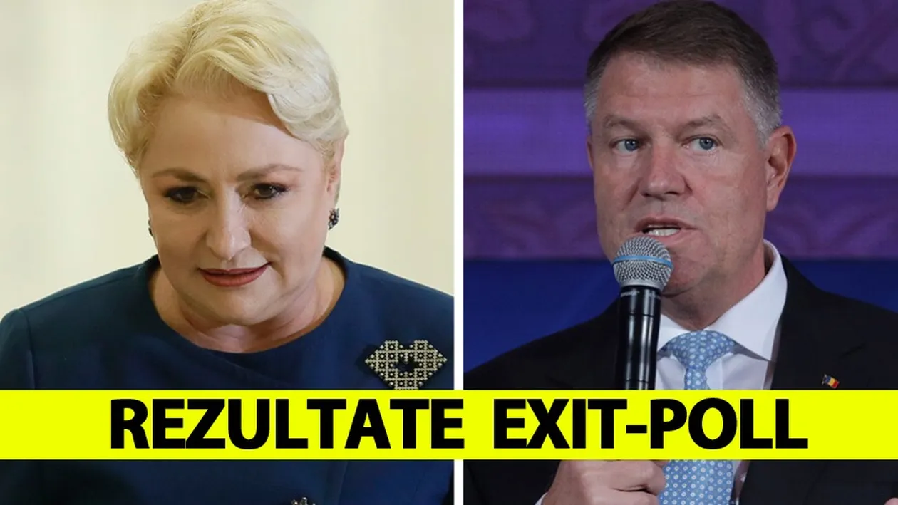 Surpriză uriașă în ultimul exit-poll! Câte procente are Viorica Dăncilă și cât are Klaus Iohannis