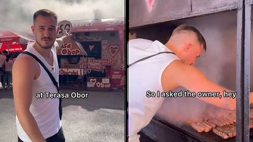 Cum a reacționat un influencer celebru din Serbia după ce a mâncat mici de la Obor. E viral pe TikTok!