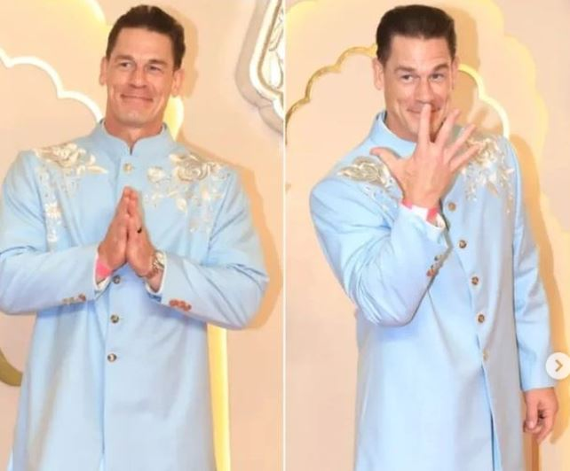 Jhon Sena a fost prezent la nunta anului din India/ sursă foto: Instagram
