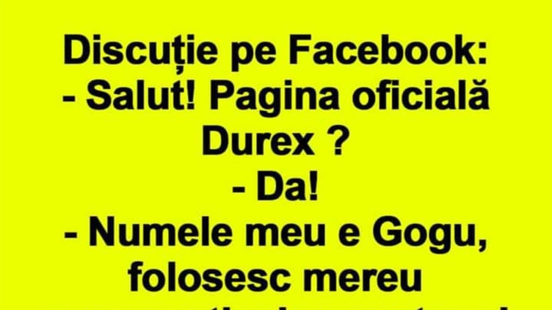BANCUL ZILEI | Gogu și pagina oficială Durex