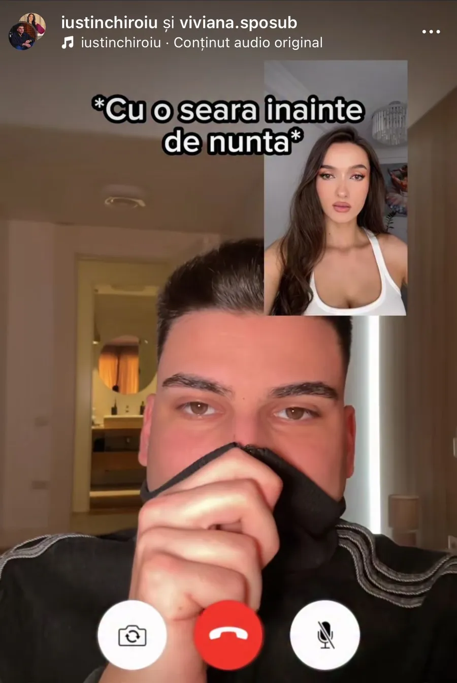 Iustin Chiroiu și Viviana Sposub postează filmulețe împreună pe rețelele de socializare