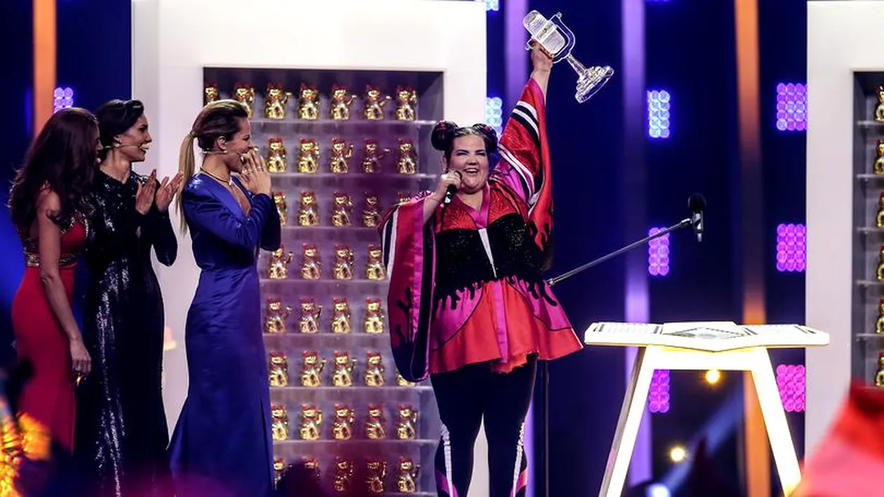 Netta Barzilai a spart trofeul Eurovision 2018 imediat după ce l-a primit! Ce a urmat