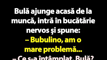 Bancul de luni | Bulă, Bubulina și persoana I plural