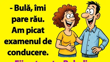 BANC | Bulă, îmi pare rău. Am picat examenul de conducere