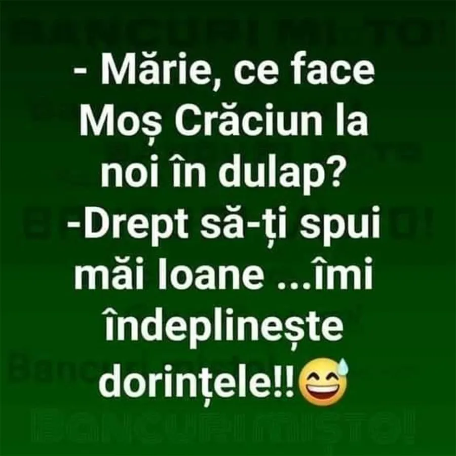 banc mos craciun in dulap