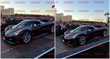 Bolidul care a atras privirile la București! Imagini cu mașina de 5 milioane de $ care a defilat în Piața Constituției