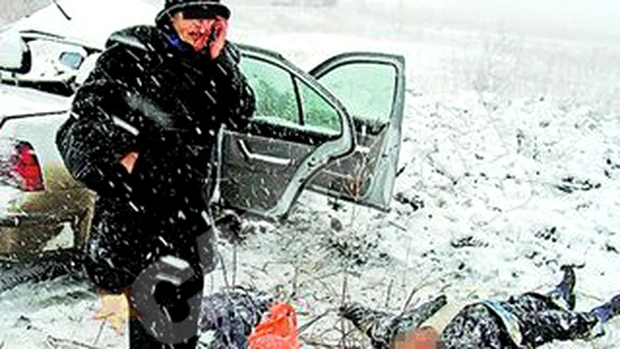 Conducatorul auto mergea cu o masina fara cauciucuri de iarna! Sofer omorat de prima zapada