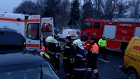 Accident în Ialomița! Două persoane au rămas încarcerate. VIDEO