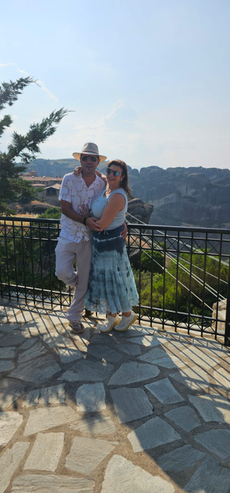 Mihaela Borcea si Sorin Rap petrec luna de miere în Grecia