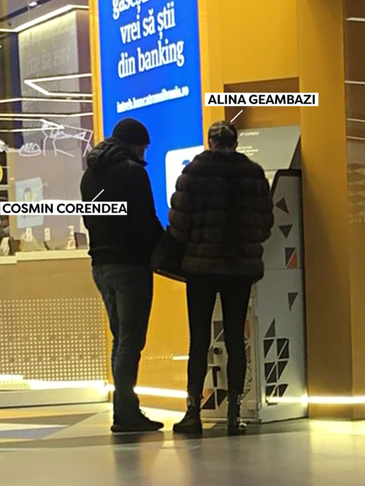 Alina Geambazi și noul ei partener, Cosmin Corendea, la mall