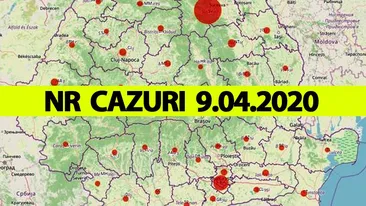 Cazuri coronavirus România 9 aprilie 2020 | Numărul a crescut dramatic