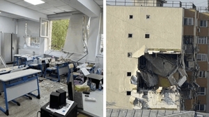 Cum arată interiorul unui apartament afectat de explozia din Sectorul 5 al Capitalei. Sălile de clasă ale liceului „Dimitrie Bolintineanu”, devastate