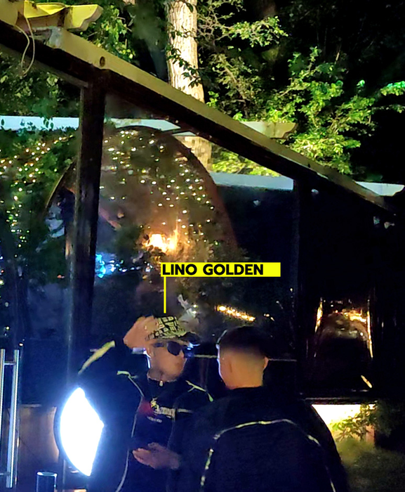 Lino Golden a apărut în club cu ochelarii de soare pe ochi, pe care nu și i-a dat jos (Foto: CANCAN.RO)