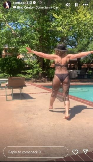 Cum arată Nadia Comăneci în costum de baie, la cei 63 de ani ai săi. Imaginile de la piscină s-au viralizat instant