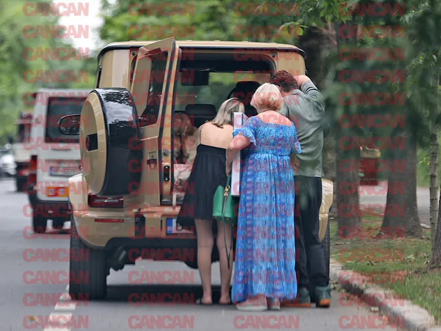 Ana Baniciu, Edy Kovacs și mama lui l-au dus pe noul membru al familiei acasă Foto CANCAN.RO