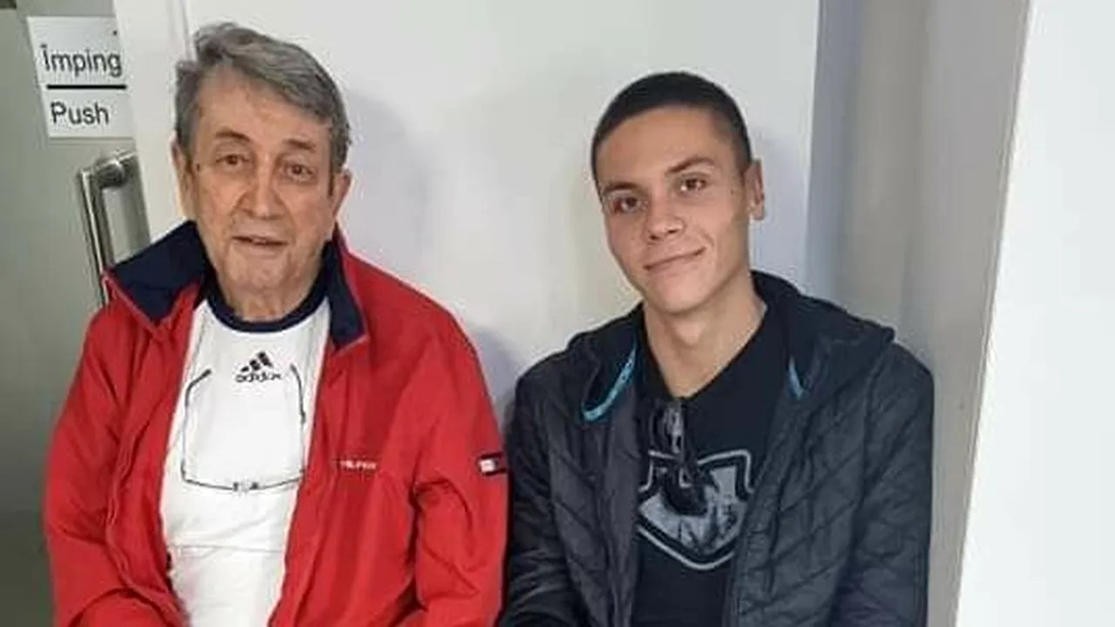 Valentin Samungi și David Popovici. Foto: Facebook