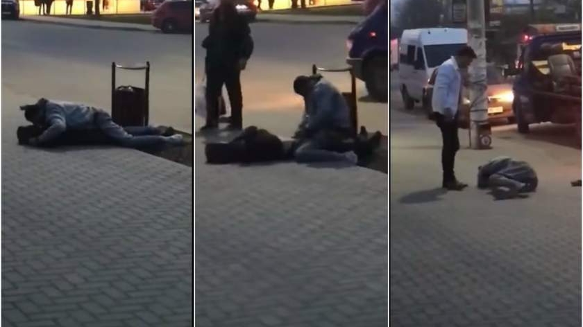 VIDEO | Abuz în plină stradă la Paşcani! Doi tineri filmează şi râd: "Femeia e virgină şi se teme"