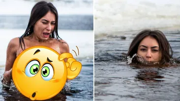 Femeia asta iese goala pusca prin parc in fiecare weekend. DE CE se baga in apa inghetata si zapada, fara sa tina cont de nimic