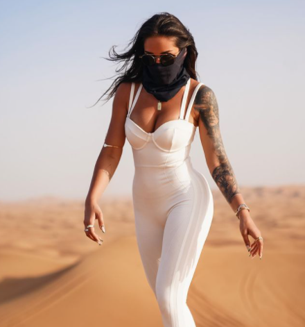 Ștefania în vacanță în Dubai