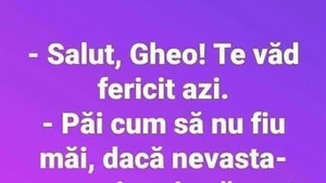 BANCUL ZILEI | De ce este Gheo fericit, de fapt