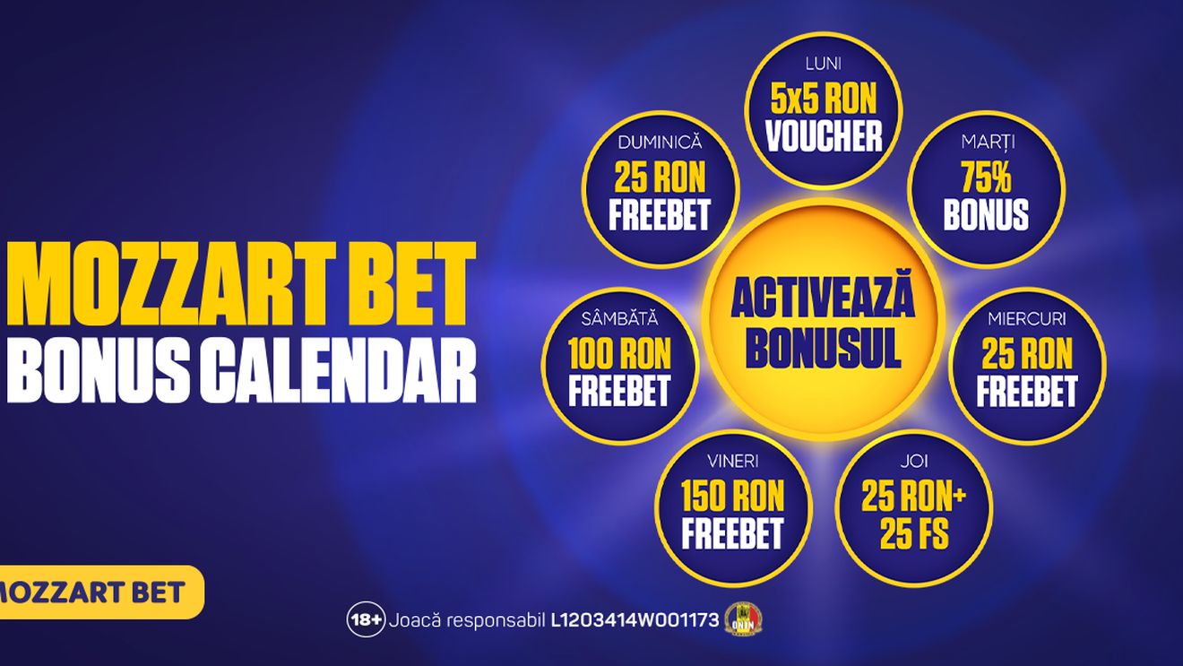 (P) Bonus Calendar la Mozzart Bet: 23 septembrie, Calendarul premiilor