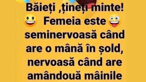 Bancul începutului de săptămână | Când e femeia cu adevărat nervoasă