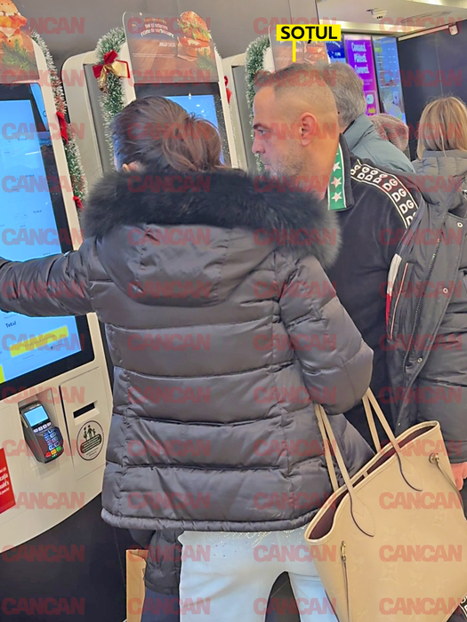Mădălina Pamfile, cu soțul albanez la fast food