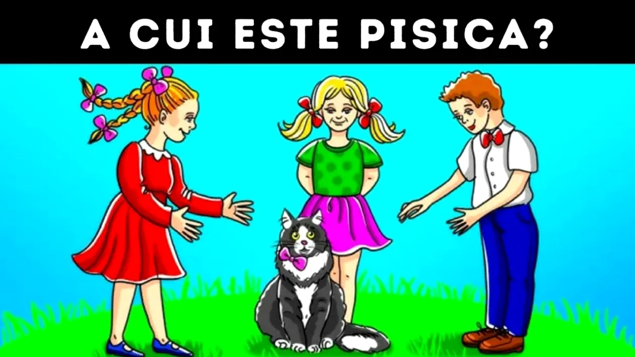 Test de inteligență | Cine este stăpânul pisicii din imagine? Ai fix 10 secunde să ghicești