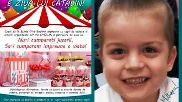 Cel mai frumos cadou pentru Catalin: sansa la viata! Vezi ce poti face sa-l ajuti pe micut, de ziua lui!