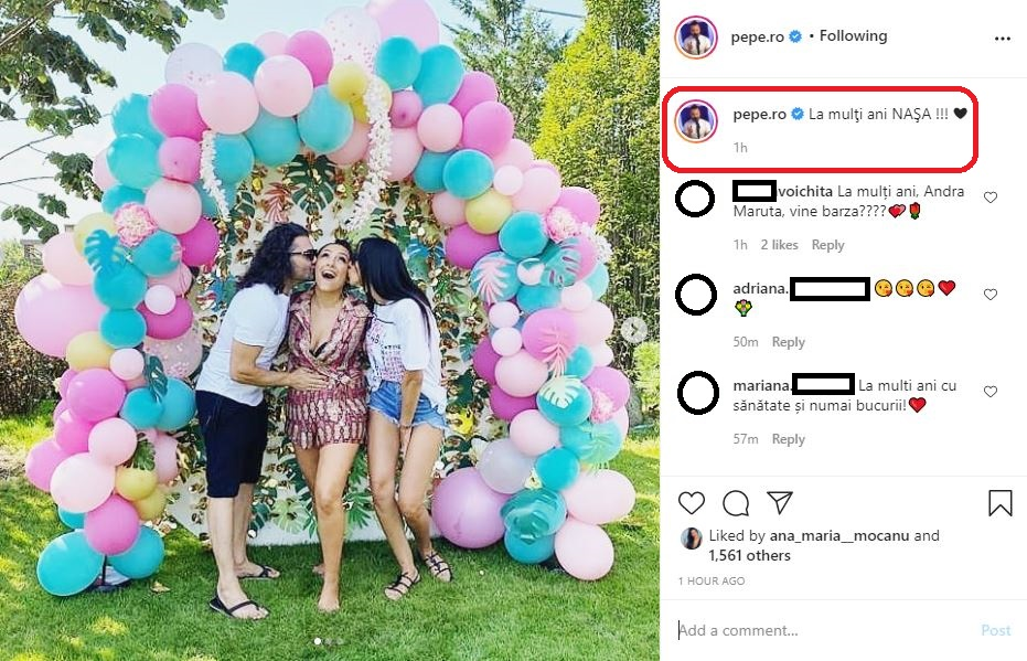 Pepe a stârnit controverse după ce a publicat o poză în care îi pune Andrei mâna pe burtică într-un mod sugestiv © Instagram