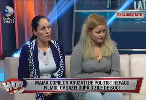 Primele imagini cu Irina Sârbu, mama copiilor agresaţi sexual de Eugen Stan, poliţistul pedofil