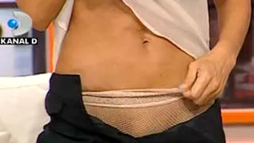 VIDEO Daniela Gyorfi si-a dat pantalonii jos la televizor!