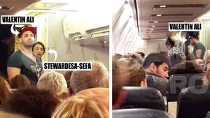 Imagini în exclusivitate cu ”karateka” din avionul groazei! Un gălătean i-a terorizat 3 ore pe pasagerii unei curse Blue Air!