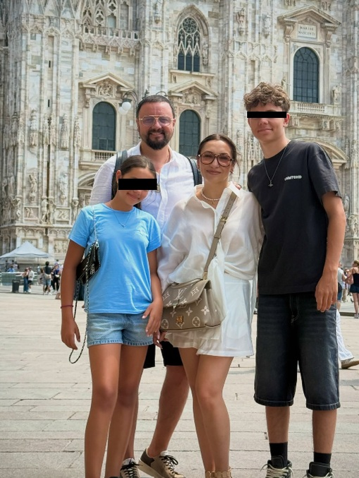 Imagini speciale din vacanța familiei Măruță. După Spania, s-au ”mutat” în Italia