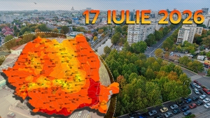 Prognoza meteo azi, 17 iulie 2026. Disconfort termic sufocant și nopți tropicale. Prognoza ANM pentru următoarele 24 de ore