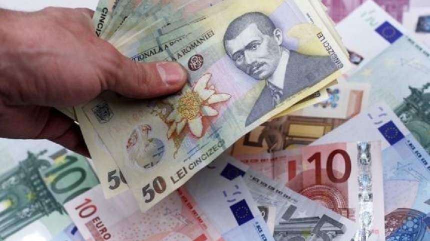 Leul pierde mult teren în faţa monedei unice. BNR a anunţat un curs de 4,6515 lei/euro, cel mai ridicat din ultima lună 