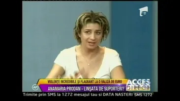 Ana Maria Prodan s-a luat la bataie cu suporterii si a injurat un moderator TV