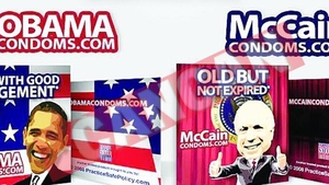 Obama si Mccain se bat in prezervative