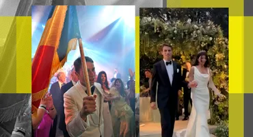 Momente unice de la nunta de 5,5 milioane de dolari de la Veneția! Ce a făcut miliardarul american al fiicei lui Geoană cu steagul României
