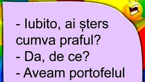 BANC | "Iubito, ai șters cumva praful?"