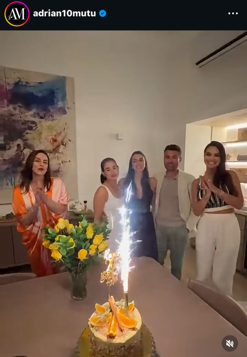 Adi Mutu, reuniune de familie cu fosta și actuala soție. „Briliantul” a strălucit între cele două